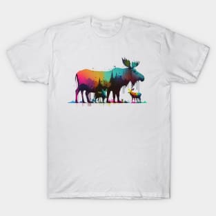 Moose Family T-Shirt